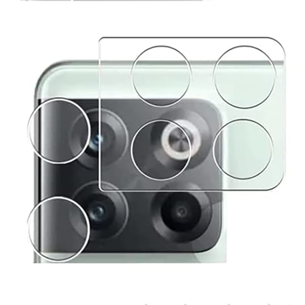 Oneplus 10T skærmbeskytter og kameralinsebeskytter (2-pak) Transparent