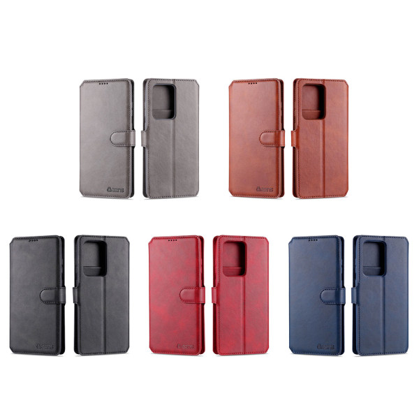 Samsung Galaxy A51 - Yazunshi Stilrent Plånboksfodral Röd