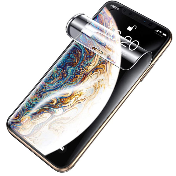 3-PACK iPhone XS Max Hydrogel Skjermbeskytter HD 0,2 mm Transparent