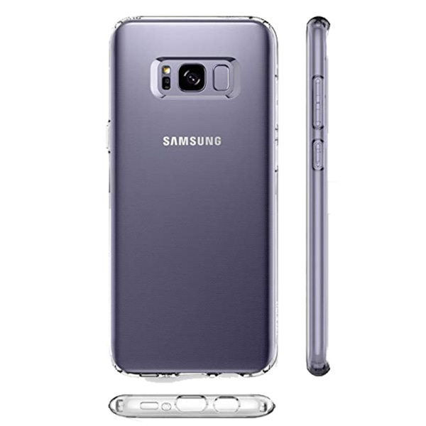 Samsung Galaxy S8 Plus - Flovemen iskuja vaimentava silikonikuori Transparent/Genomskinlig