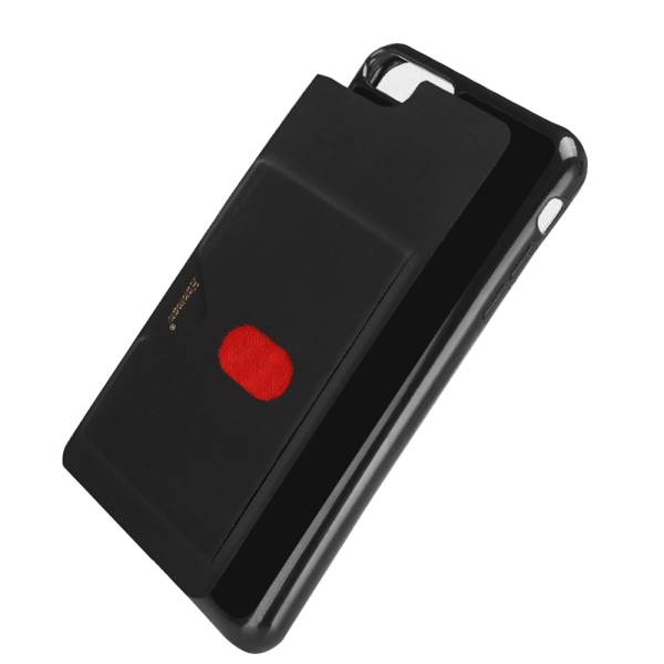 Tyylikäs Smart Cover korttikotelolla (Hanman) - iPhone 7 Svart