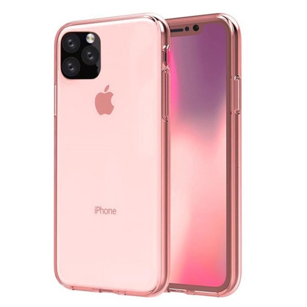 iPhone 12 Pro - St�td�mpande Dubbelsidigt Silikonskal Rosa