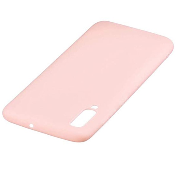 Samsung Galaxy A70 - Stilfuldt mat silikone cover NKOBEE Röd