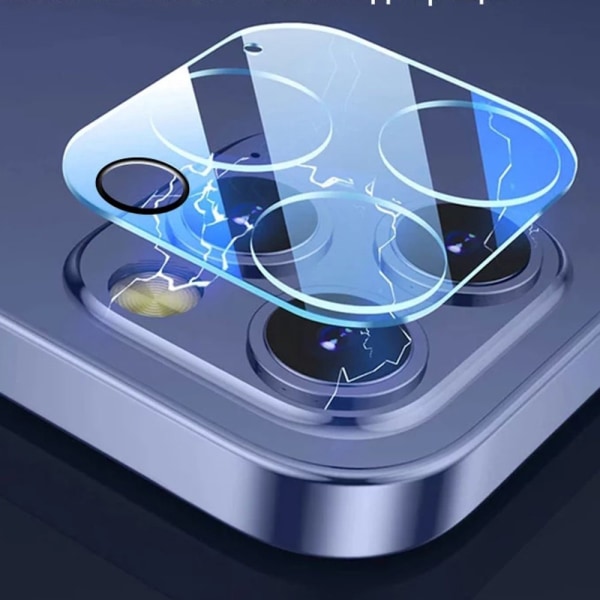 2-PACK 3-i-1 iPhone 13 Pro Max foran og bak + kameralinsedeksel Transparent/Genomskinlig