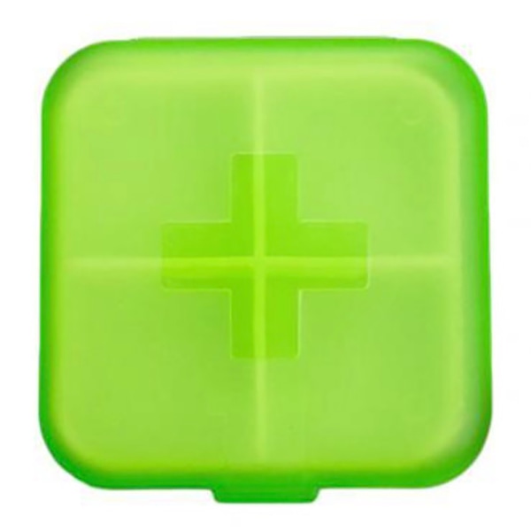 Dosett Medicinask Tablettask med 4 fack Röd