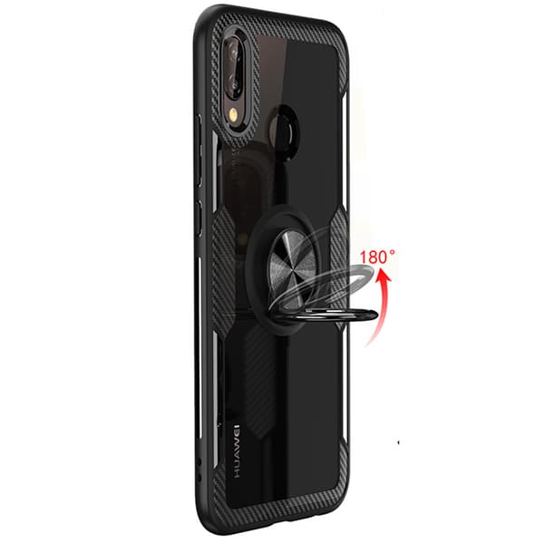 Stilrent Skal med Ringhållare - Huawei P20 Lite Blå/Blå Blå/Blå