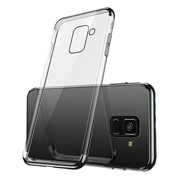 Samsung Galaxy A8 2018 - Fleksibelt beskyttelsesdeksel i silikon FLOVEME Silver