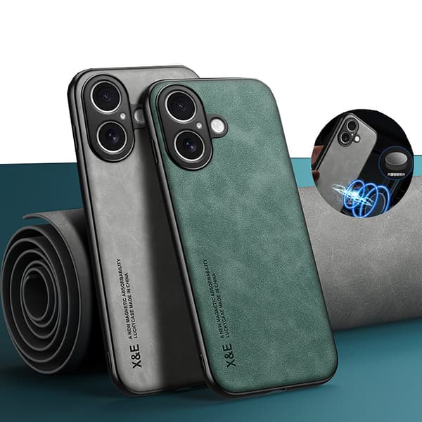 iPhone 16 mockainspirerat mobilfodral Svart