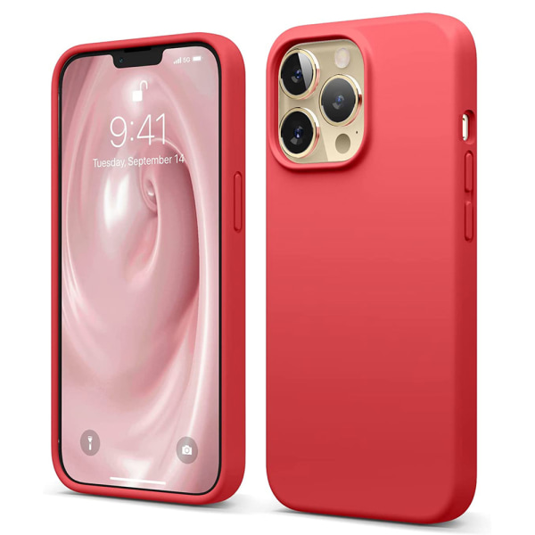 iPhone 13 Pro - Stilig beskyttende FLOVEME-deksel Röd