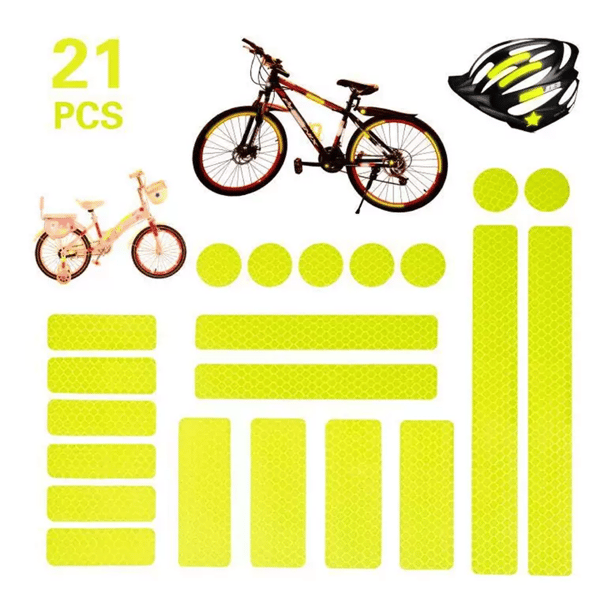 Reflex-Remsor i 21-Pack (Varierade Former) Vit
