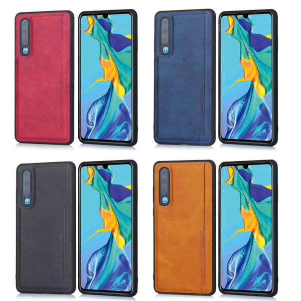 Huawei P30 - Stilrent Pu-Läder Skal från Diaobaolee Svart
