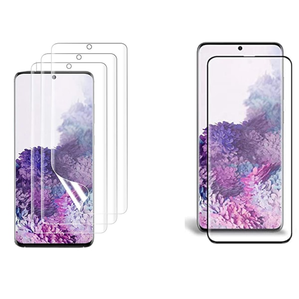 Galaxy S20 Ultra 2-PACK näytönsuoja 9H 0,2mm Nano-Soft HD-Clear Transparent/Genomskinlig