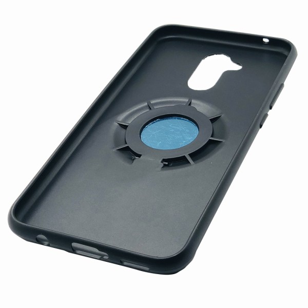 Stilig beskyttelsesdeksel med ringholder - Huawei Mate 20 Lite Blå