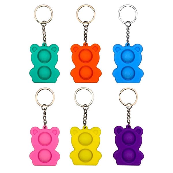 Mjuk Teddybj�rn Fidget Toy / Pop It / Simple Dimple Rosa
