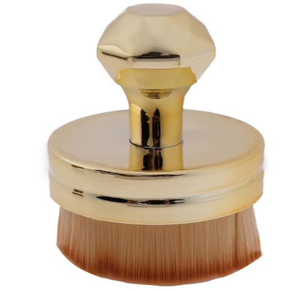 Premium Mjuk Oval Makeupborste Foundation / Löspulver Guld Guld