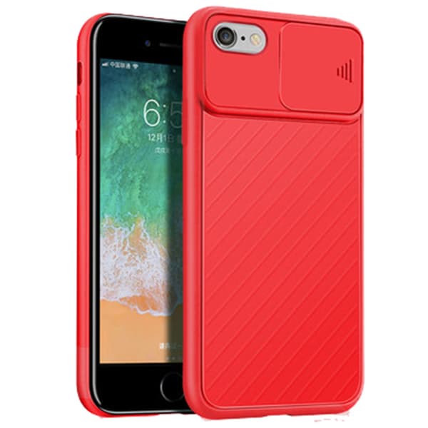 iPhone 6/6S - Stötdämpande Skal med Kamera Skydd Ljusblå Ljusblå