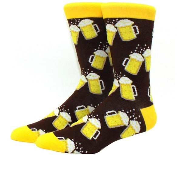7-Pak bløde og behagelige farverige sokker UNISEX Flerfärgad