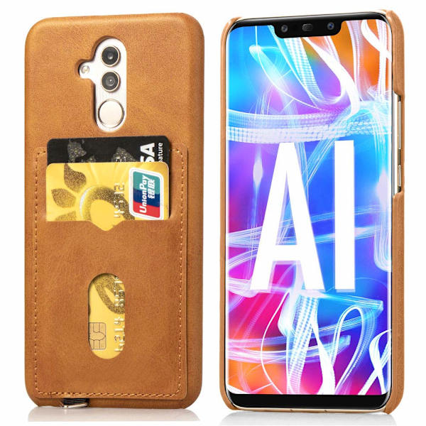 Skal med Kortfack - Huawei Mate 20 Lite Grå