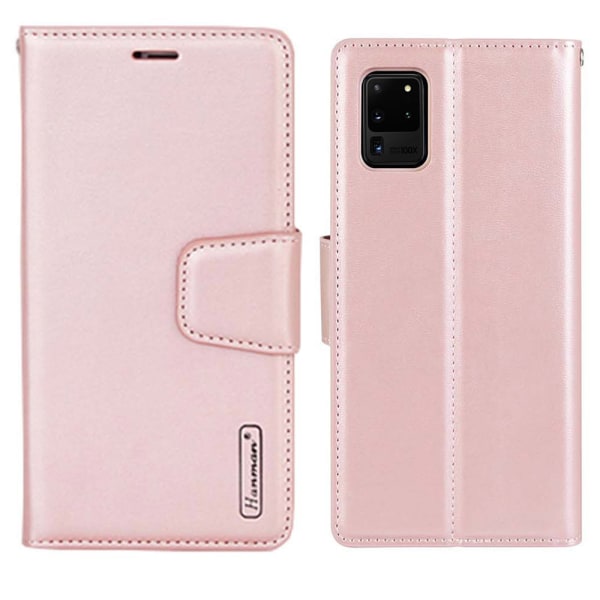 Elegant Smart Plånboksfodral - Samsung Galaxy S20 Ultra Roséguld