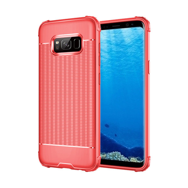 Samsung Galaxy S8 - Stilfuldt Leman-cover (varmeafledning) Röd