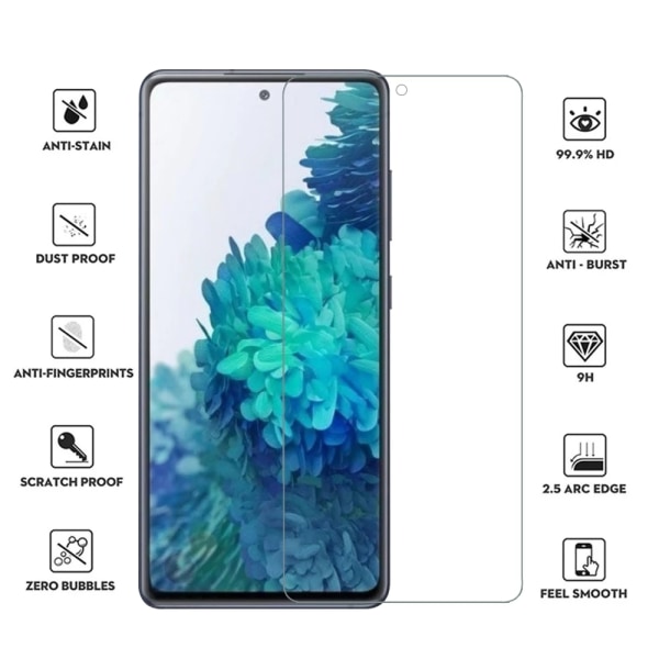 3-PACK Samsung Galaxy S20 FE Skärmskydd 0,3mm Transparent/Genomskinlig