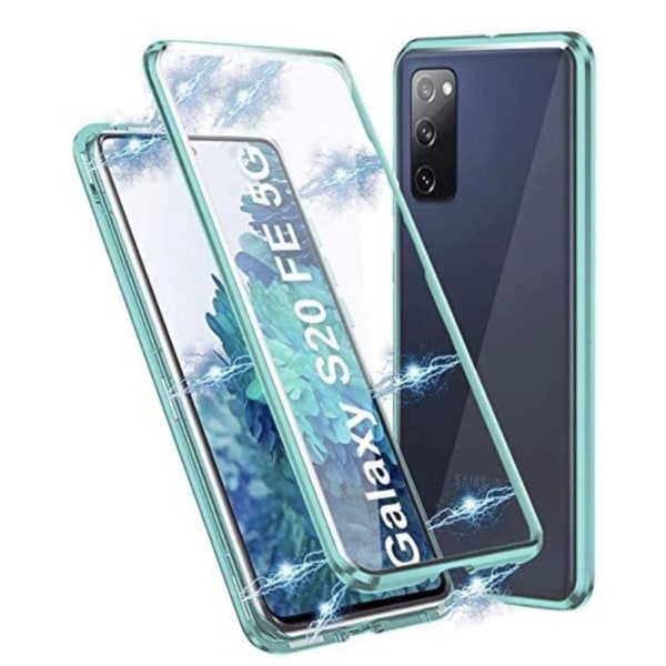 Samsung Galaxy S20 FE - Elegant Dubbelt MagnetSkal Grön