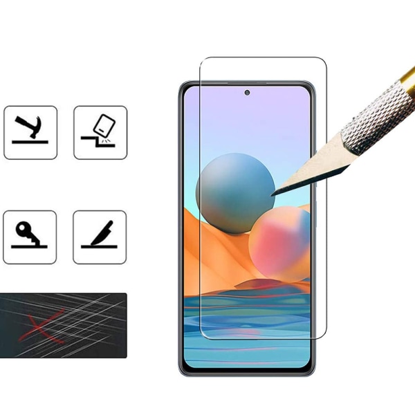 Redmi Note 10 Pro karkaistu lasi näytönsuoja HD 0,26 mm Transparent