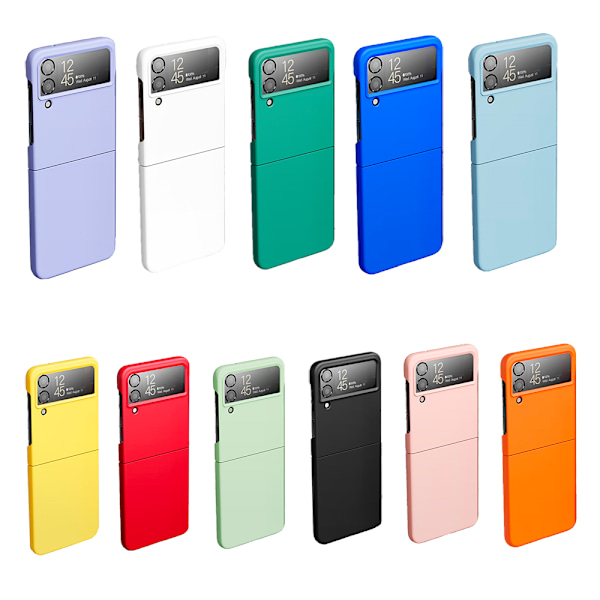 Stötdämpande matt fast PC-skal för Samsung Galaxy Z Flip 4 Röd