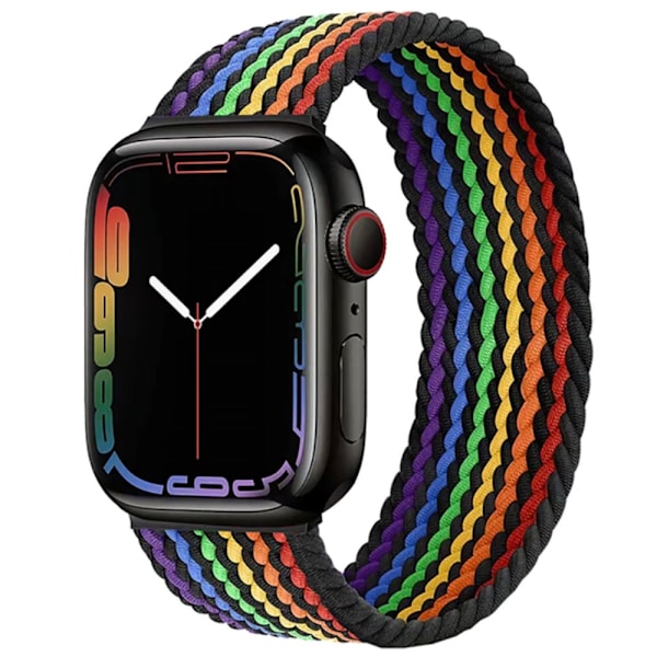 Hållbart Elastiskt Apple Watch Armband 38mm/40mm/41mm Flerfärgad L