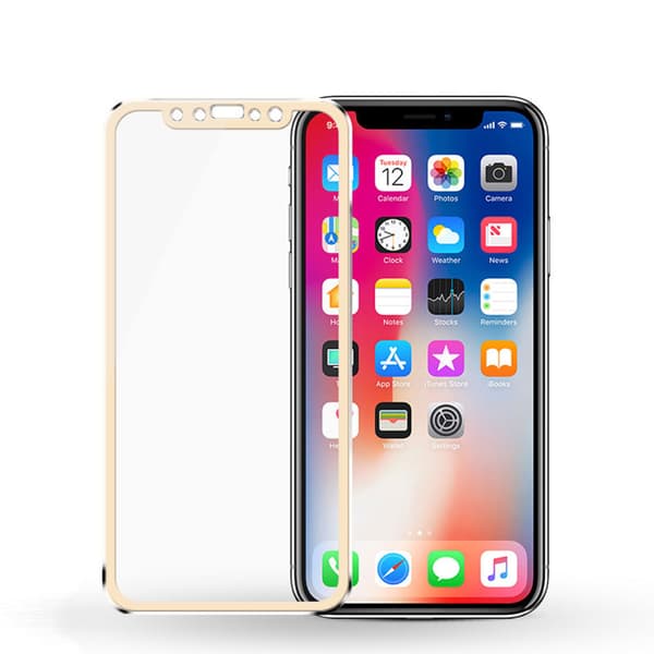 2-PACK ProGuards Skärmskydd i Originalutförande till iPhone X Guld