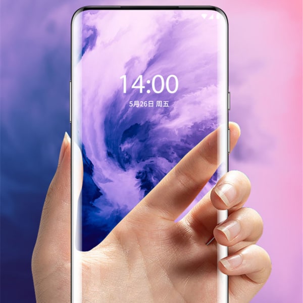 OnePlus 7 Pro 3-PACK Mjukt Skärmskydd PET 9H 0,2mm Svart