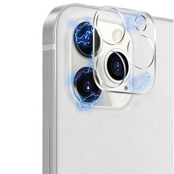 2-PACK iPhone 13 Pro HD kamera linsecover Transparent/Genomskinlig