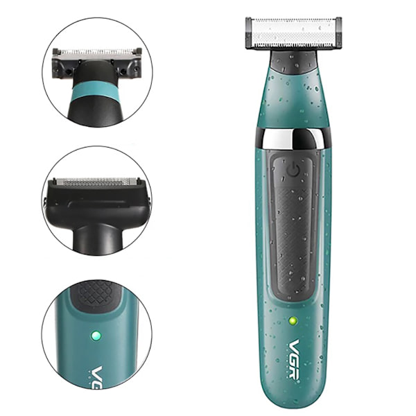 Effektfull Rakapparat / Trimmer för hela kroppen. Grön