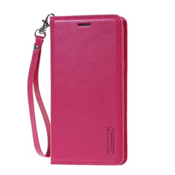 iPhone 15 Pro max - Glatt Smart HANMAN Wallet-deksel Pink
