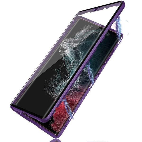 Samsung Galaxy S23 magnetisk dobbeltdeksel Lila