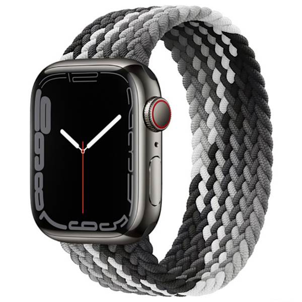 Hållbart Elastiskt Apple Watch Armband 38mm/40mm/41mm Grå M