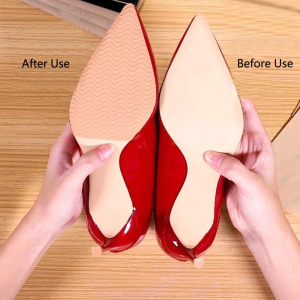 Slitasjebestandig Smooth Anti-slip Shoe tilbehør Genomskinlig