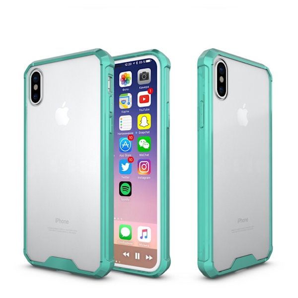 iPhone X/XS - Effektfullt Skydd skal Mint