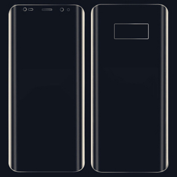 S8+ 3-PACK Skärmskydd Fram- & Baksida 9H Nano-Soft HD-Clear Transparent/Genomskinlig Transparent/Genomskinlig