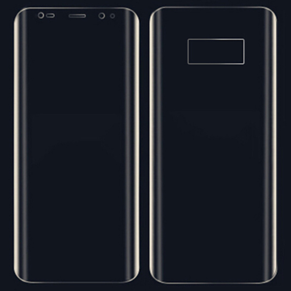 S8+ 3-PACK Skärmskydd Fram- & Baksida 9H Nano-Soft HD-Clear Transparent/Genomskinlig Transparent/Genomskinlig