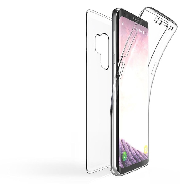 Samsung Galaxy S9+ Kaksipuolinen silikonikotelo TOUCH FUNCTION -toiminnolla Rosa