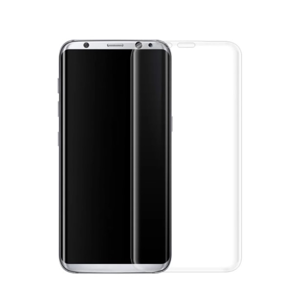 Samsung Galaxy S8+ (3-PACK) HuTech EXXO-Skärmskydd med Ram Silver/Grå Silver/Grå