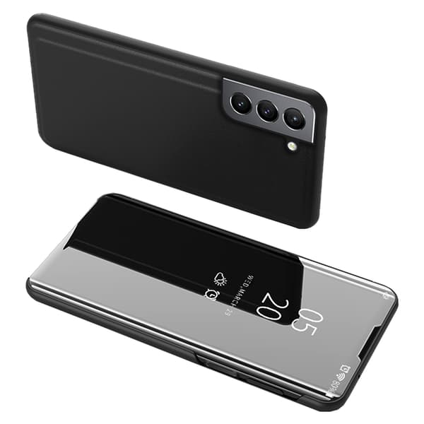 Premium Spegelfodral Galaxy S25 Silver