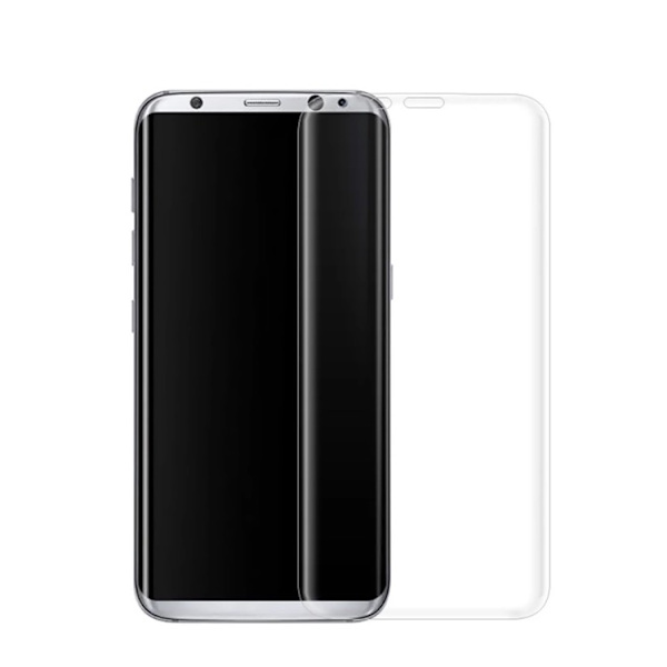 Samsung Galaxy S8 - HuTech EXXO-Skärmskydd med Ram (HD) Silver/Grå