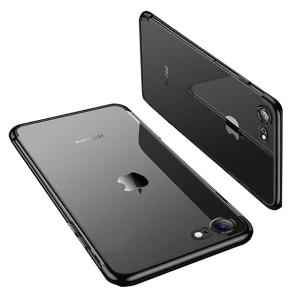 Tunt och Skyddande Skal för iPhone 8 Silver