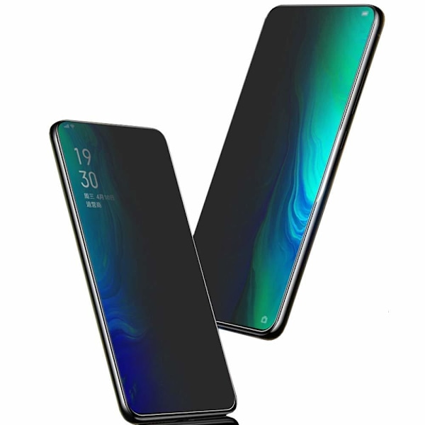 Samsung A80 2.5D Anti-Spy 2-PACK Skärmskydd Ram 9H Svart