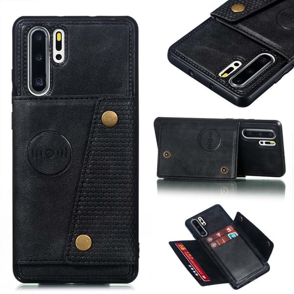 Skal med Kortfack - Huawei P30 Pro Grå