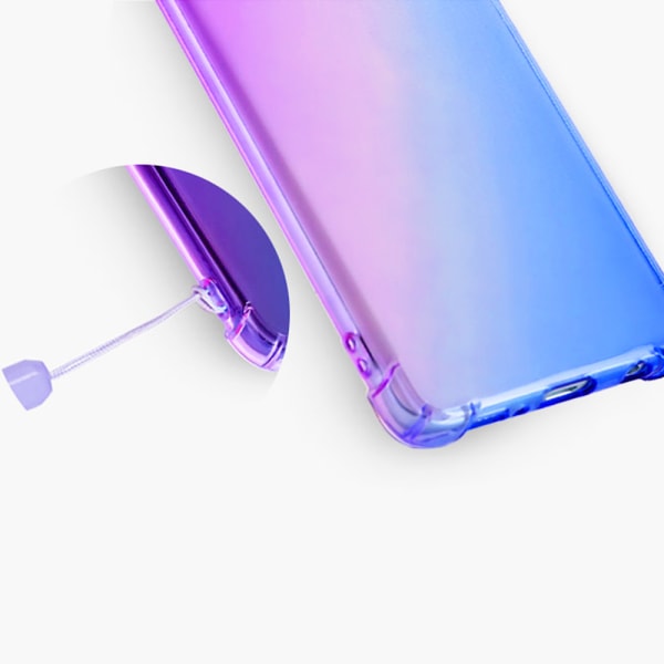 Samsung Galaxy S10E - Sileä suojaava silikonikuori Svart/Guld