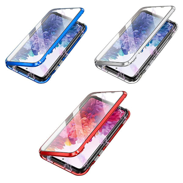 Samsung Galaxy S21 - Magnetfodral med Dubbelt Skydd Silver