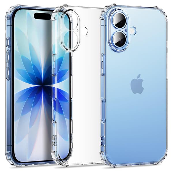 iPhone 17 Silikonskal Skydd, Stil & Färg! Blå/Rosa